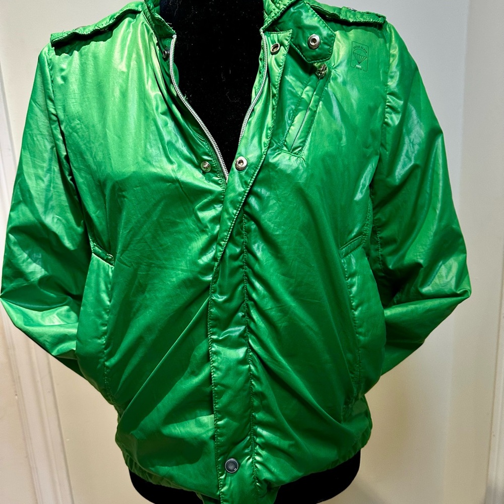 Green Bomber Jacket windbreaker
